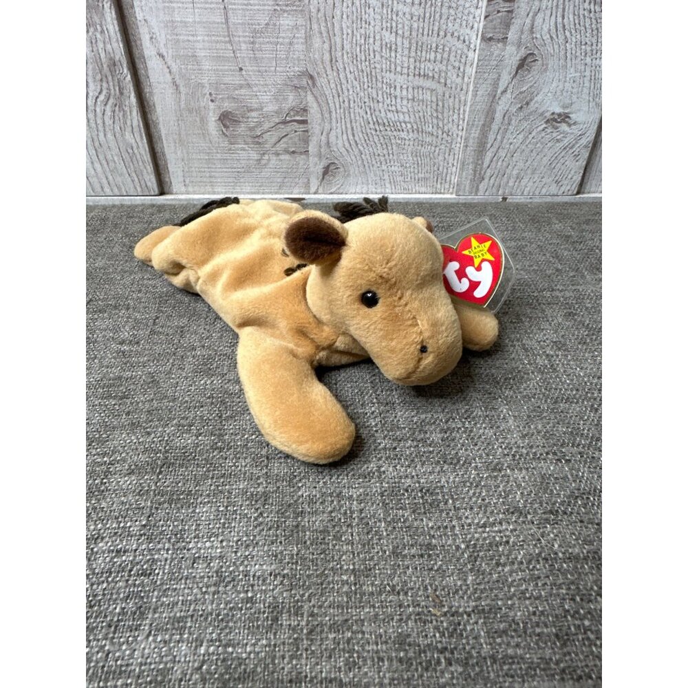 Vintage Ty Beanie Babies Collection Derby Horse Plush Toy 1995 Collectible